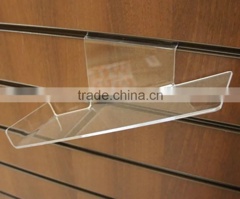 Sloping Slatwall Clear Acrylic Adult Shoe Shelf - Shoe Holder - Shoe Display