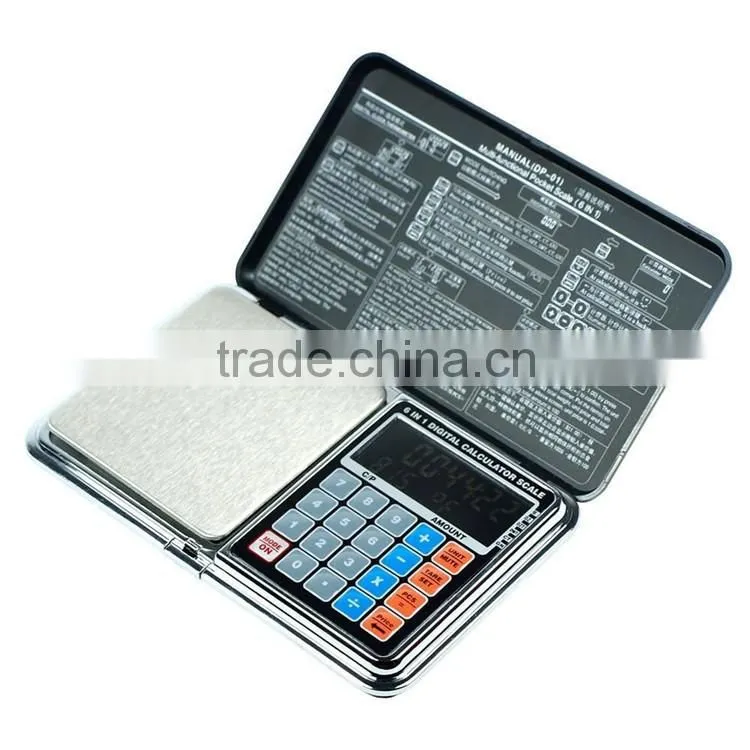Digital Multi-function pocket Scale With Calculator,thermometer