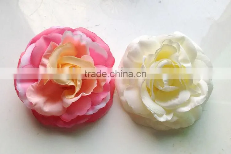 2014 Top Quality Bridal Hair Flower Artificial Elegant Rose Flower Hair Flower