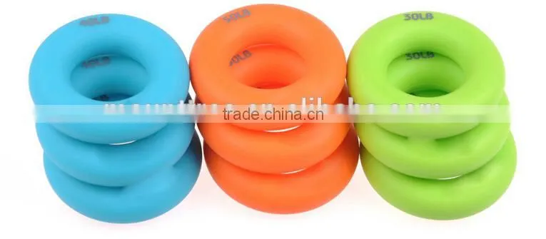 High Quality New Design Grip Strength Recovery Colorful Eco-friendly Silicone Massage Gripping Ring