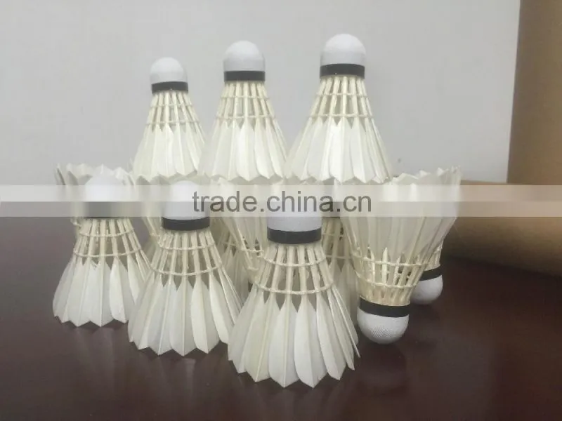 equal to AS 30 Second Class goose feather shuttlecock badminton for tournament and practice