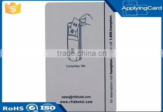 PVC Contact IC Cards Printed Contact Plastic Cards for access control hotel key card