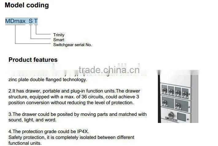 MDmax ST Low Voltage Switchgear