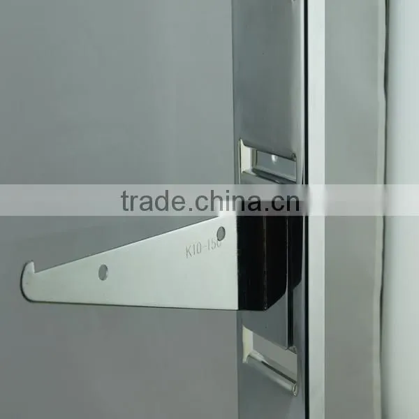 chrome glass support bracket