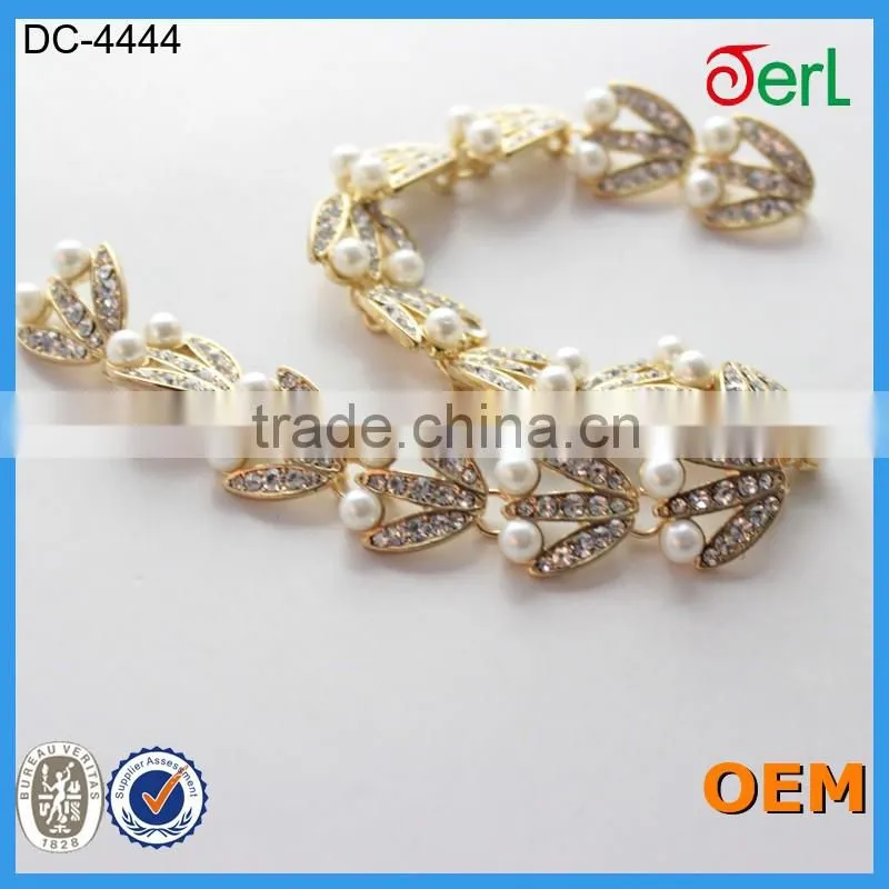 New style rhinestone belly chain belt crystal diamante with pearl