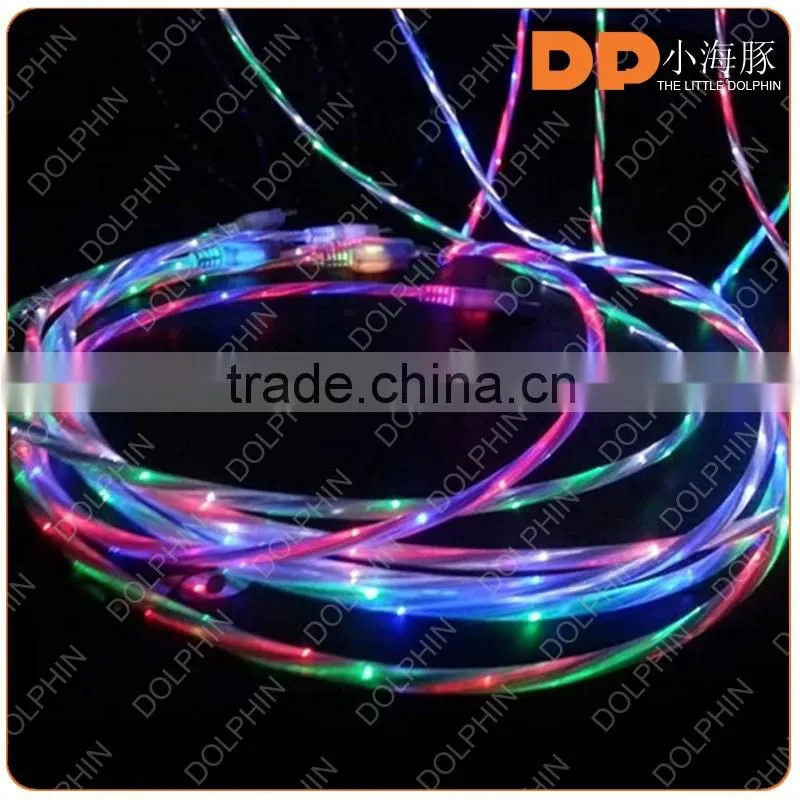 wholesale alibaba USB flash light cable LED USB charging cable for iphone 6