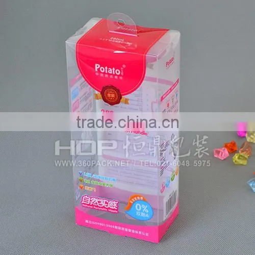 Customized baby feeding bottle spoon packaging box