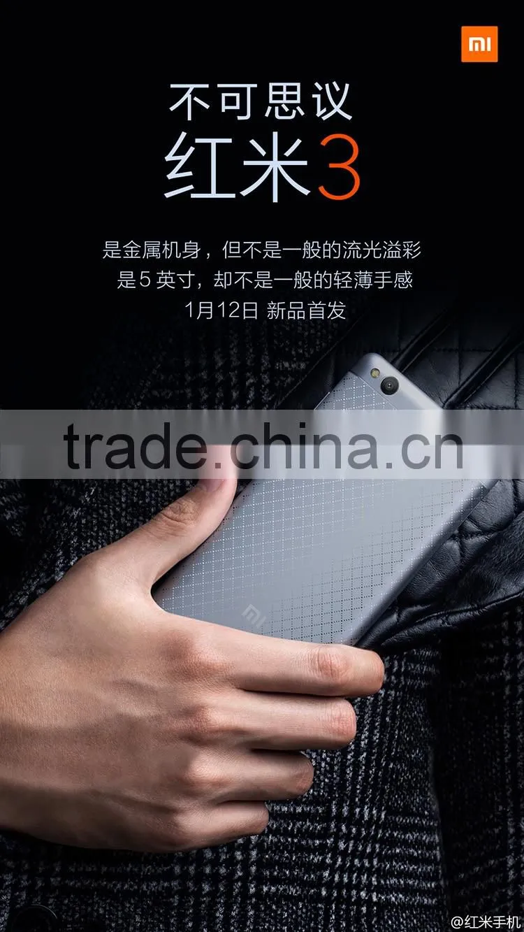 2016 April new arrive phone Xiaomi Redmi 3 with fingerprint identification 3G 32G
