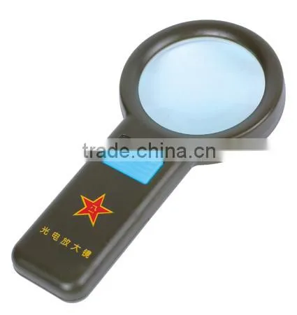 Factory direct sale cheap pocket magnifying glass with led illuminated light