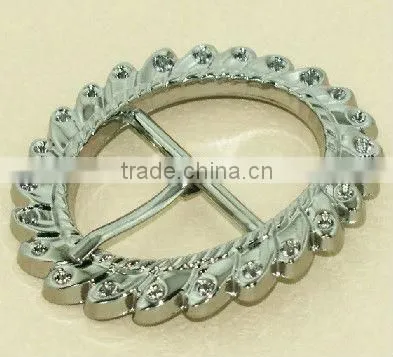 snakeskin pattern oval old belt buckles