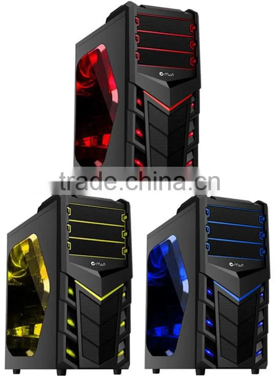 fancy front panel LED light gaming computer case
