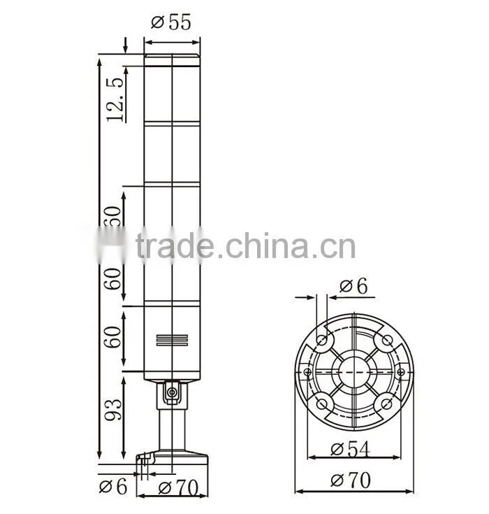road hazard machine tool emergency warning light bar LTA-205