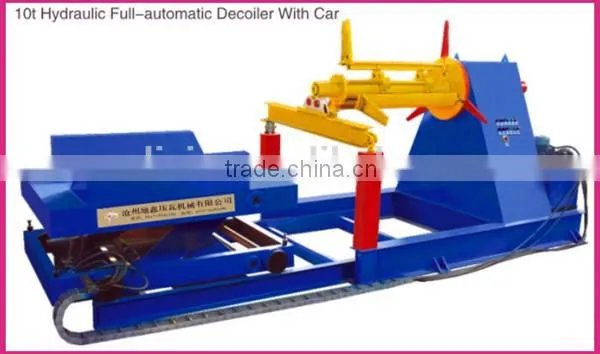 Electric Color Steel Hydraulic Automatic Decoiler for sale