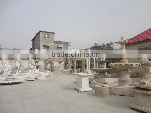 Garden Decorative White Marble Roman Column Gazebo