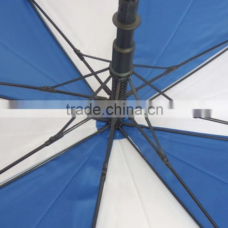 Strong windproof golf auto umbrella with double canopies