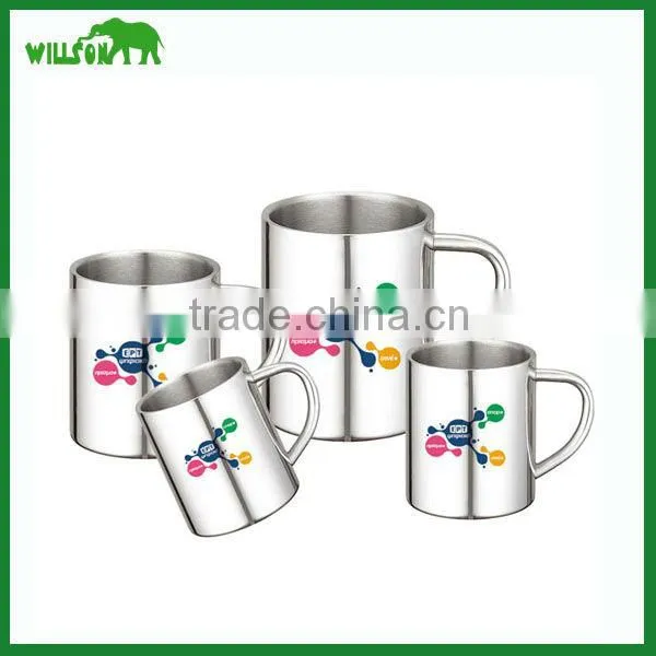 double wall stainless steel mug with lid