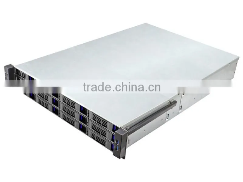 ED212-D3-D Standard 19 inch 12 Bay Hot Swap Expander NAS 2U Server Chassis