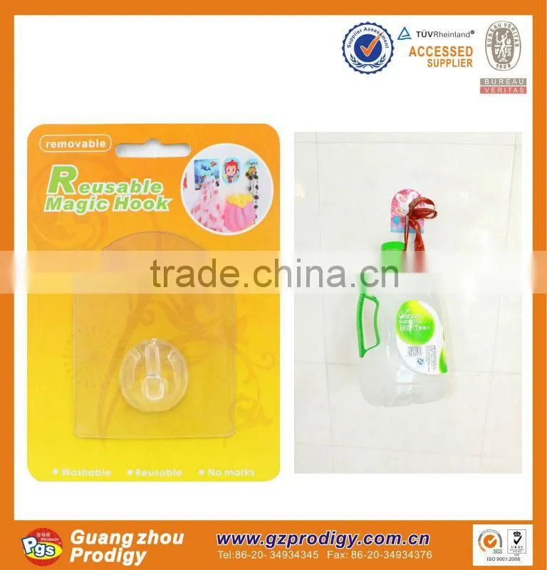 reusable plastic glass door hook