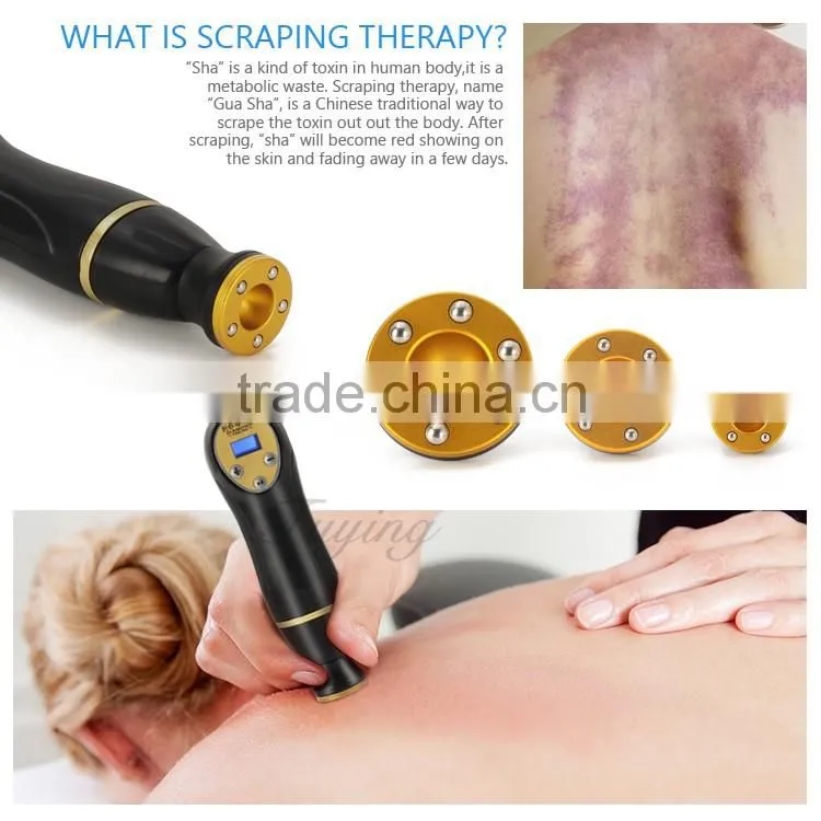 3 in 1 function body massage digital meotherapy scrap machine