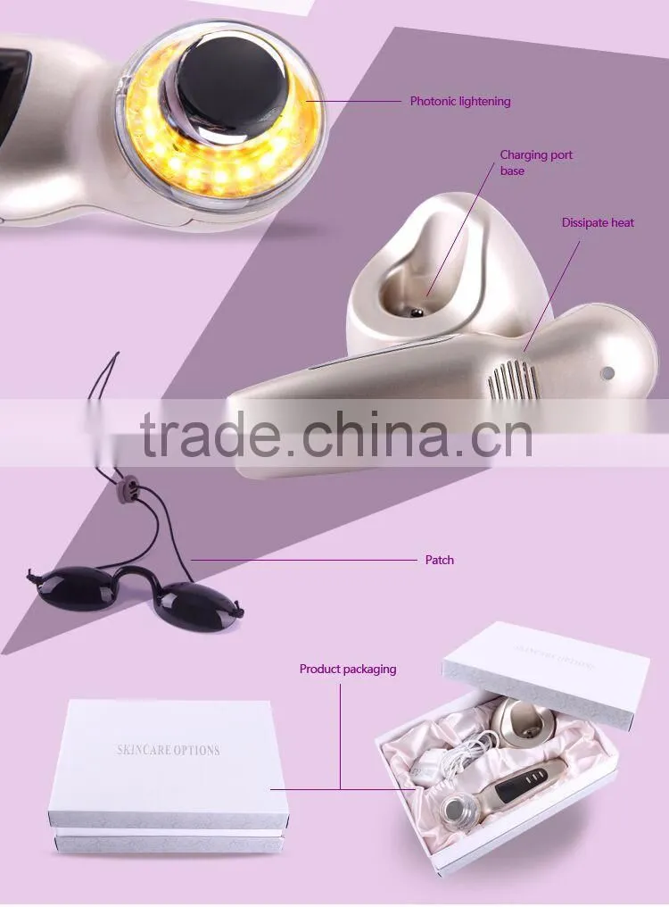Portable Mesotherapy Needle Free Skin Rejuvenation Electrophoresis Facial Skin Photon Lights Machine