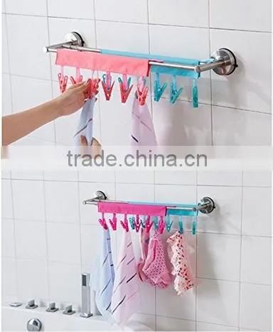Outdoor Camping Folding Hangers Plastic Clothing Travel Foldable Hanger Skirt Hangers T-shirt Hangers