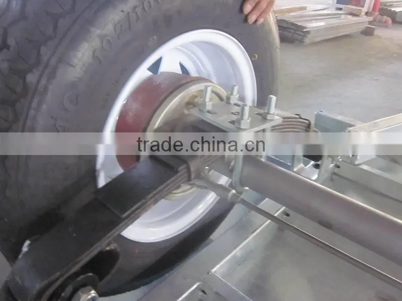 8x5ft Hot Dipped Galvanized Fully Welded Heavy Duty Tandem Trailer