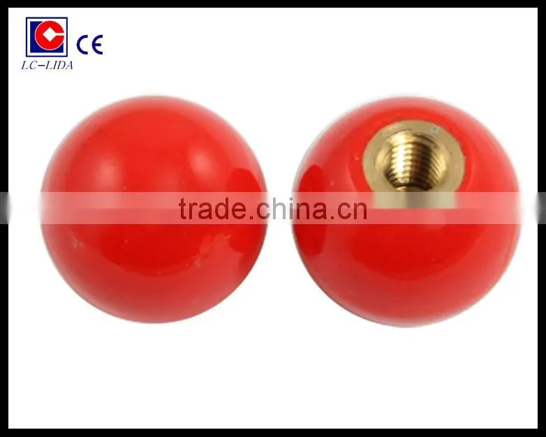 Red and black ball knobs