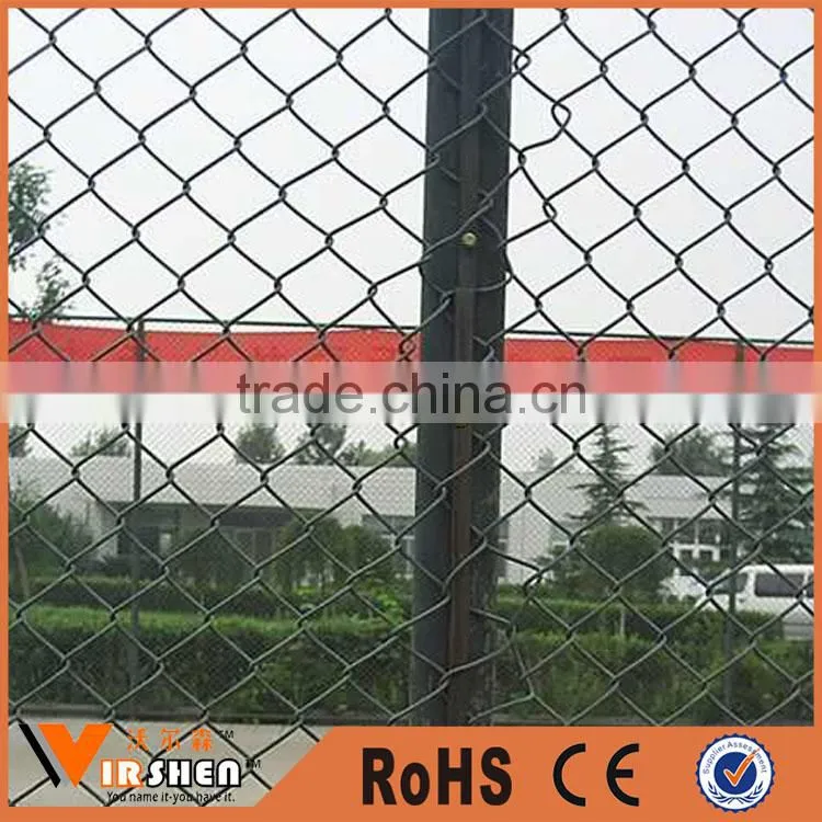 Galvanized PVC coated chain diamond wire mesh fench