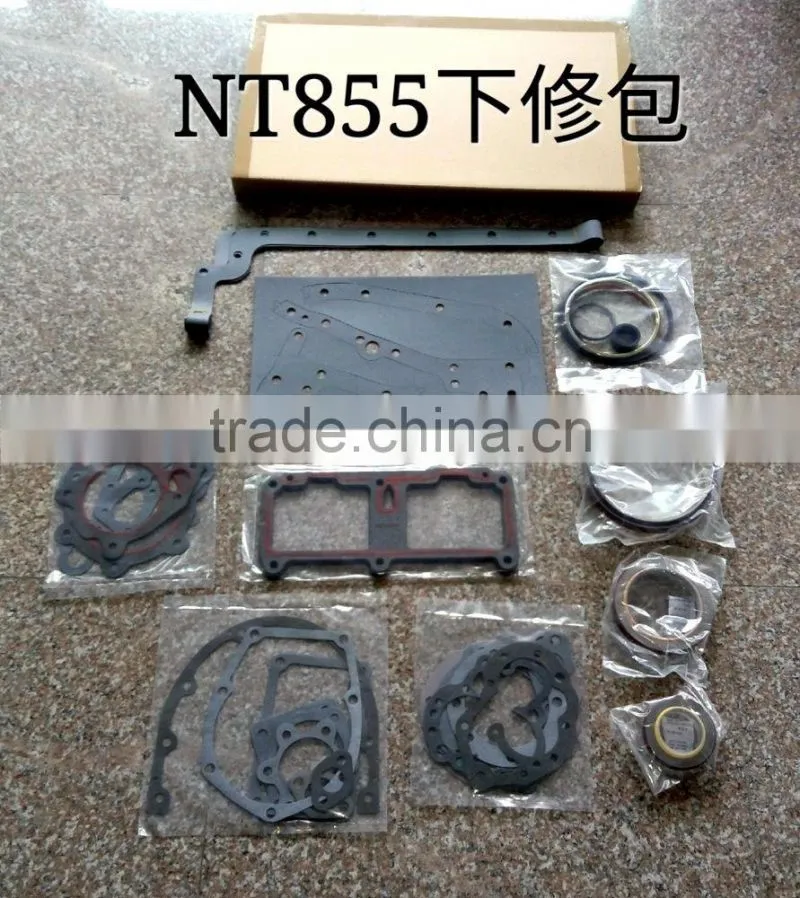 NT855 upper lower engine gasket kits 3801330 diesel gaskit set