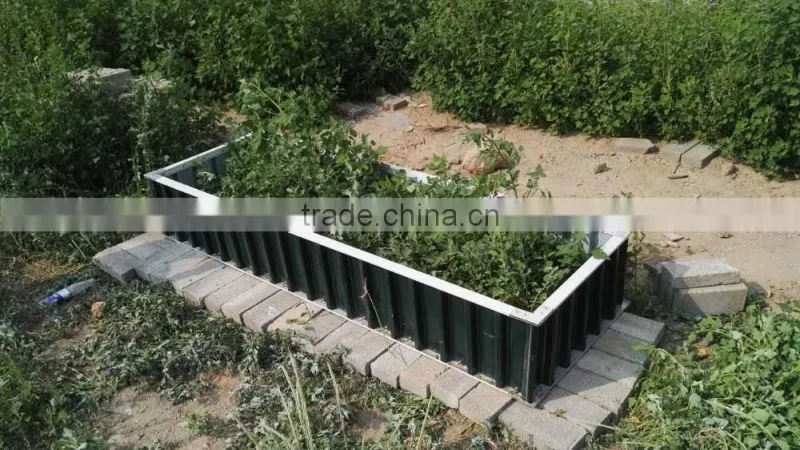 Galvanized steel raised garden bed