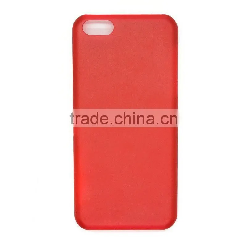 Ultra-thin translucent frosted cases for iphone 5c following five generations red
