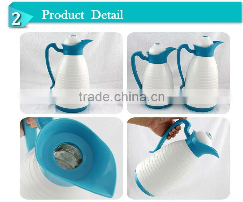 Comfortable pumping system double wall glass inner vacuum coffee flask(JGCX)