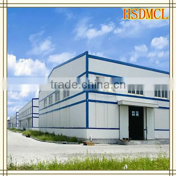 China large span stainless steel frame prefabricated warehouse workshop plant