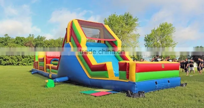PVC inflated castle made by PVC inflatable material from Hubei Jinlong