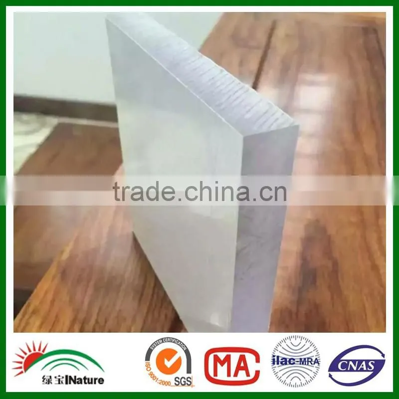 Bayer material 8mm PC Solid Sheet Ten years guarantee frosted pc sheets with UV