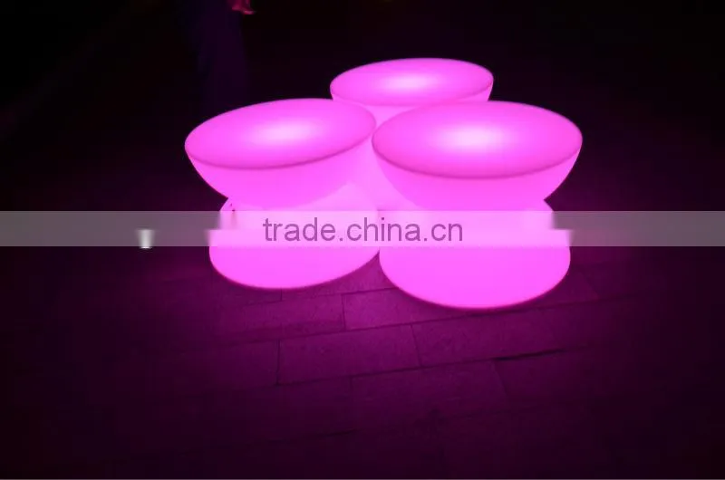 2 parts detachable decorative indoor/outdoor LED Round table