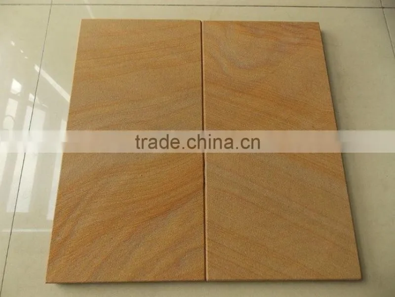 yellow sandstone tile and sandstone slab for projects