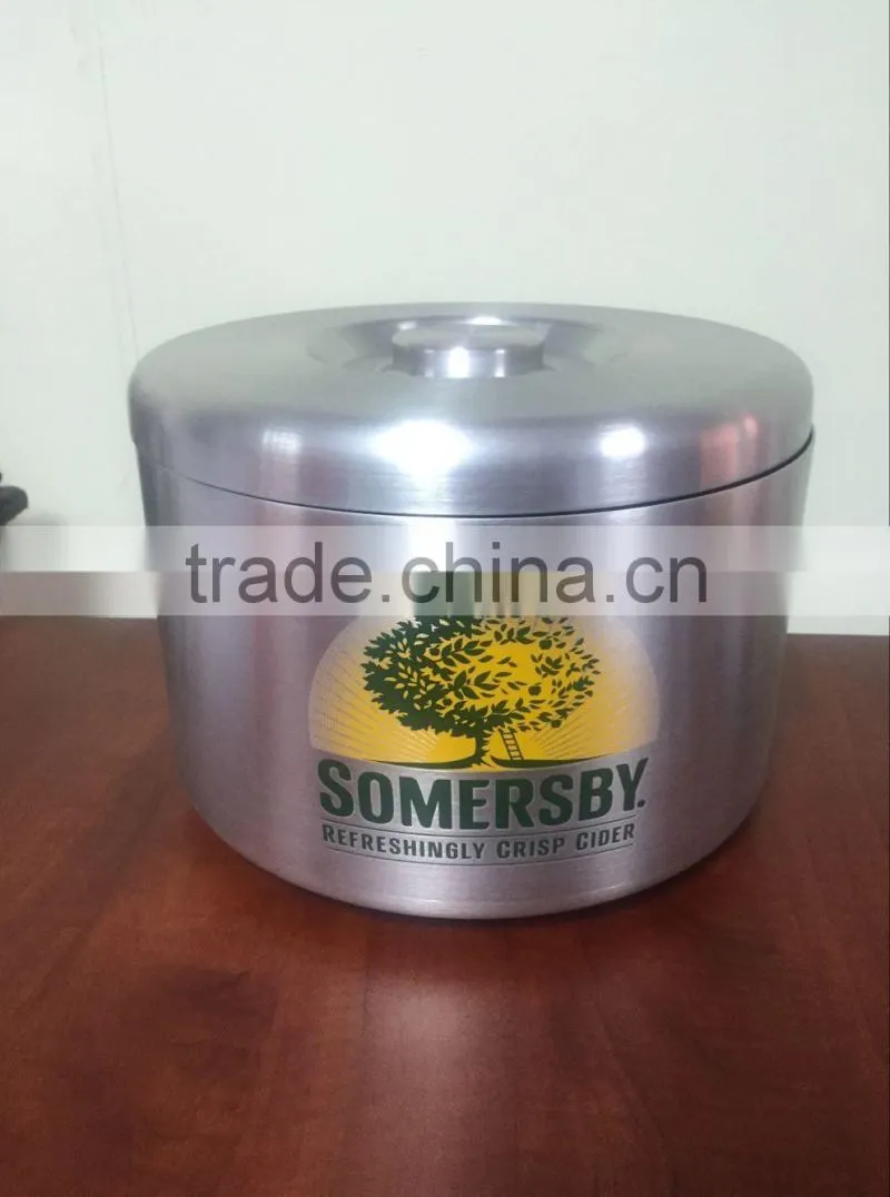 2016 promotional products high-end stainless steel bucket with barware