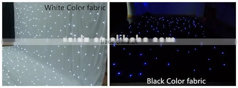 Wedding stage backdrop decor rgb LED ligitng twinkling star curtain professional dmx lights