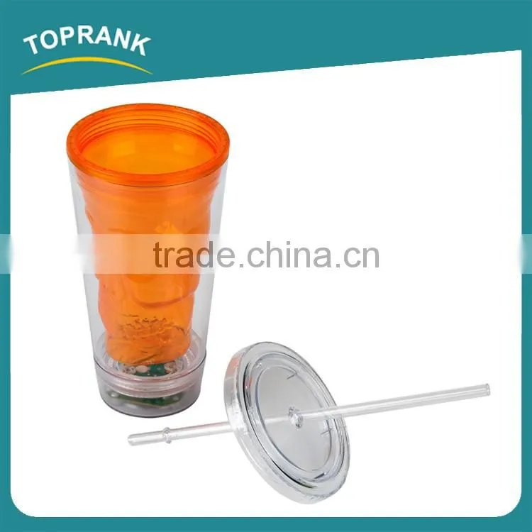 Toprank Best Seller Custom Wholesale Slushy Wizard Slushy Mug Slushy Magic Cup Round Plastic Cup With Led Light