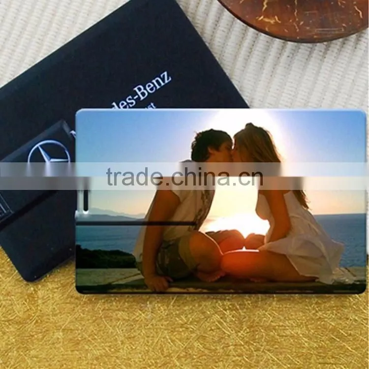 Custom logo 4gb credit card usb flash drive , promotional business plastic card USB flash stick