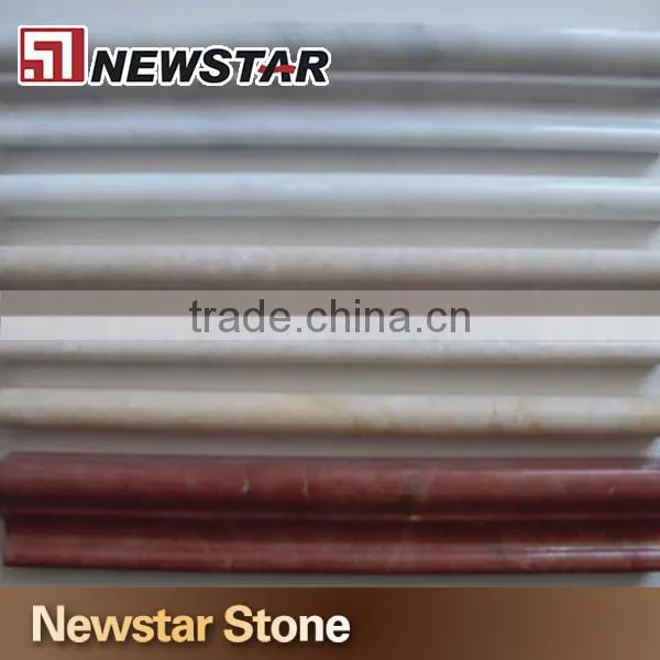 Chinese leading supplier natural stone marble pencil molding