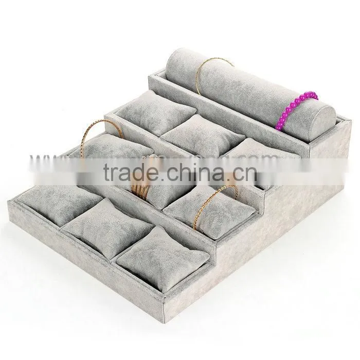 Hot Selling Different Kinds Watch Ring Bracelet Grey Jewelry Box Packaging