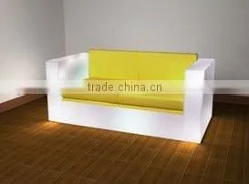 light leather sofa/modern furniture/nightclube furniture