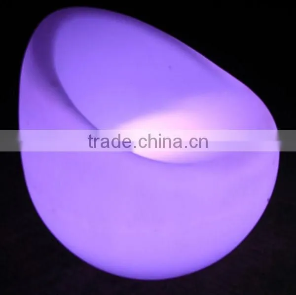 Illuminated Leisure Led Furniture With Color Changing Led Chair Coffee Sofa