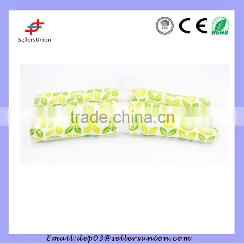 5# 3pcs satin clothes hanger in PVC bag
