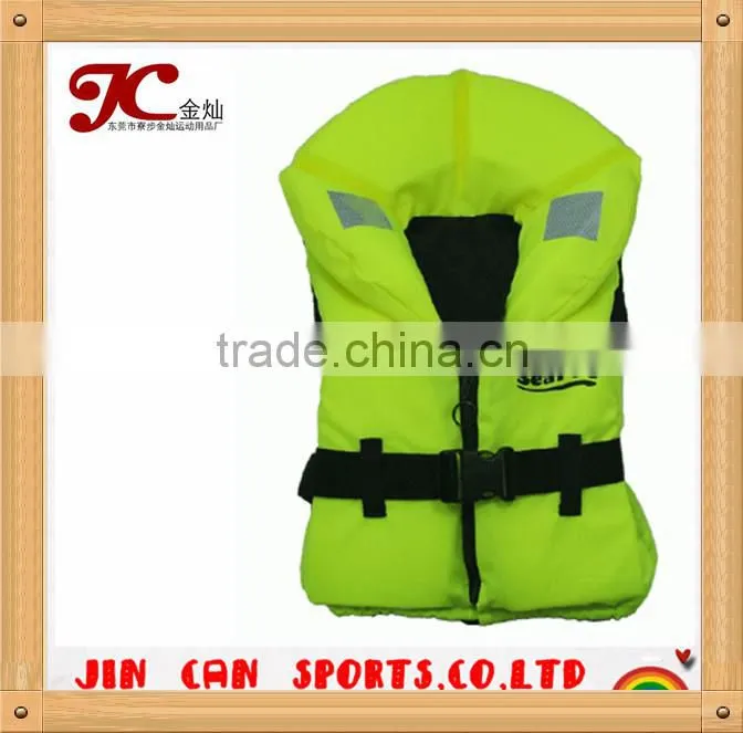 infant yellow foam life jacket
