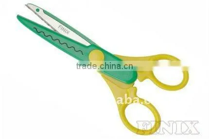 Hot Sell Safety Twin Color Plastic Grip Craft Scissors