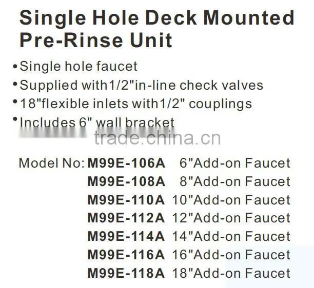 Single Handle Pull Down Pre-rinse Spring Kitchen Faucet with Two Swivel Spouts, Chrome