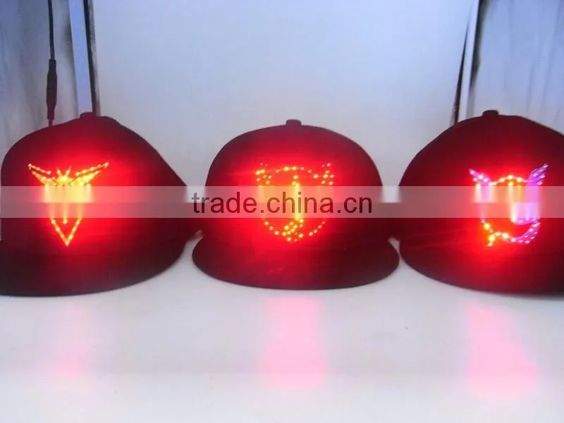 Cap With Built In Led Light Pokemon Flashing Cap And Fiber Optic Cap